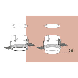 PUTT LED trimless wpuszczany AQform