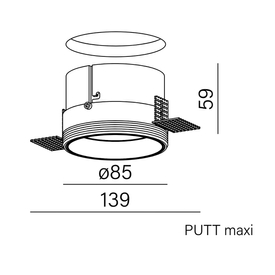 PUTT maxi LED trimless wpuszczany AQform