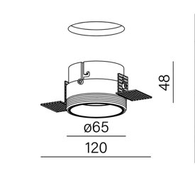 PUTT midi LED trimless wpuszczany AQform