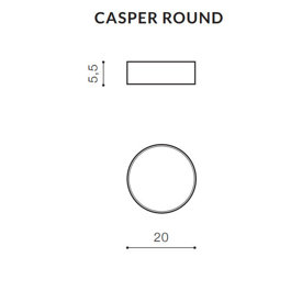 Plafon zewnętrzny Casper Round GREY IP54 Azzardo 