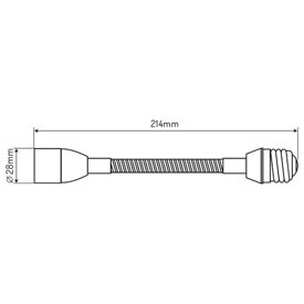 Przedłużka (adapter) E27 > E14 z elastycznym złączem