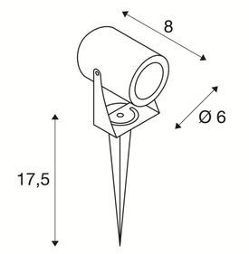 Reflektor ogrodowy wbijany LED SPIKE 1002201