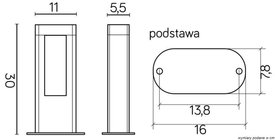 Słupek ogrodowy EVO GL15401 SU-MA