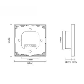 T2 - Mi-Light - Panel naścienny CCT (230V)