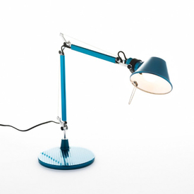 TOLOMEO MICRO Lampka biurkowa niebieska A011850 Artemide