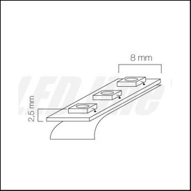 Taśma 150 SMD5050 24V RGB 7,2W LED line 241659 - rolka 5m