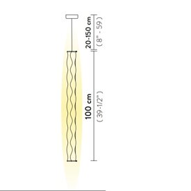 Transparentna lampa wisząca HUGO VERTICAL włoskiej firmy SLAMP