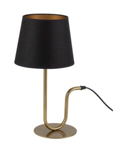 Volutto lampka czarny/miedziany 50358