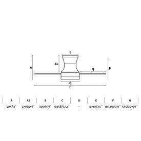 Wentylator Tonsay brąz Faro 33386