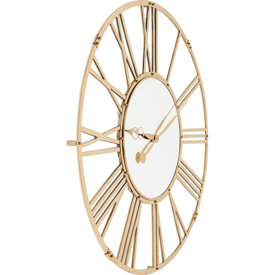 Wielki złoty Zegar ścienny Giant 120cm Kare Design 61423