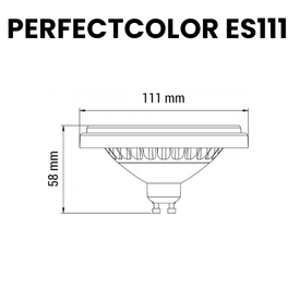 Żarówka GU10 ES111 LED 15W 3000K biała