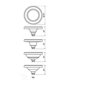 Żarówka GU10 ES111 LED 9W 4000K czarna