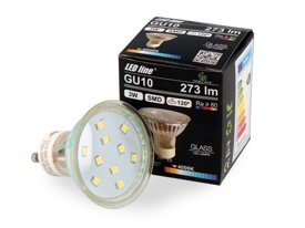 Żarówka LED line GU10 SMD 220-260V 3W 273lm 120° 6500K
