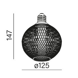 Żarówka dekoracyjna retro BM LED E27 3,5W 3000K